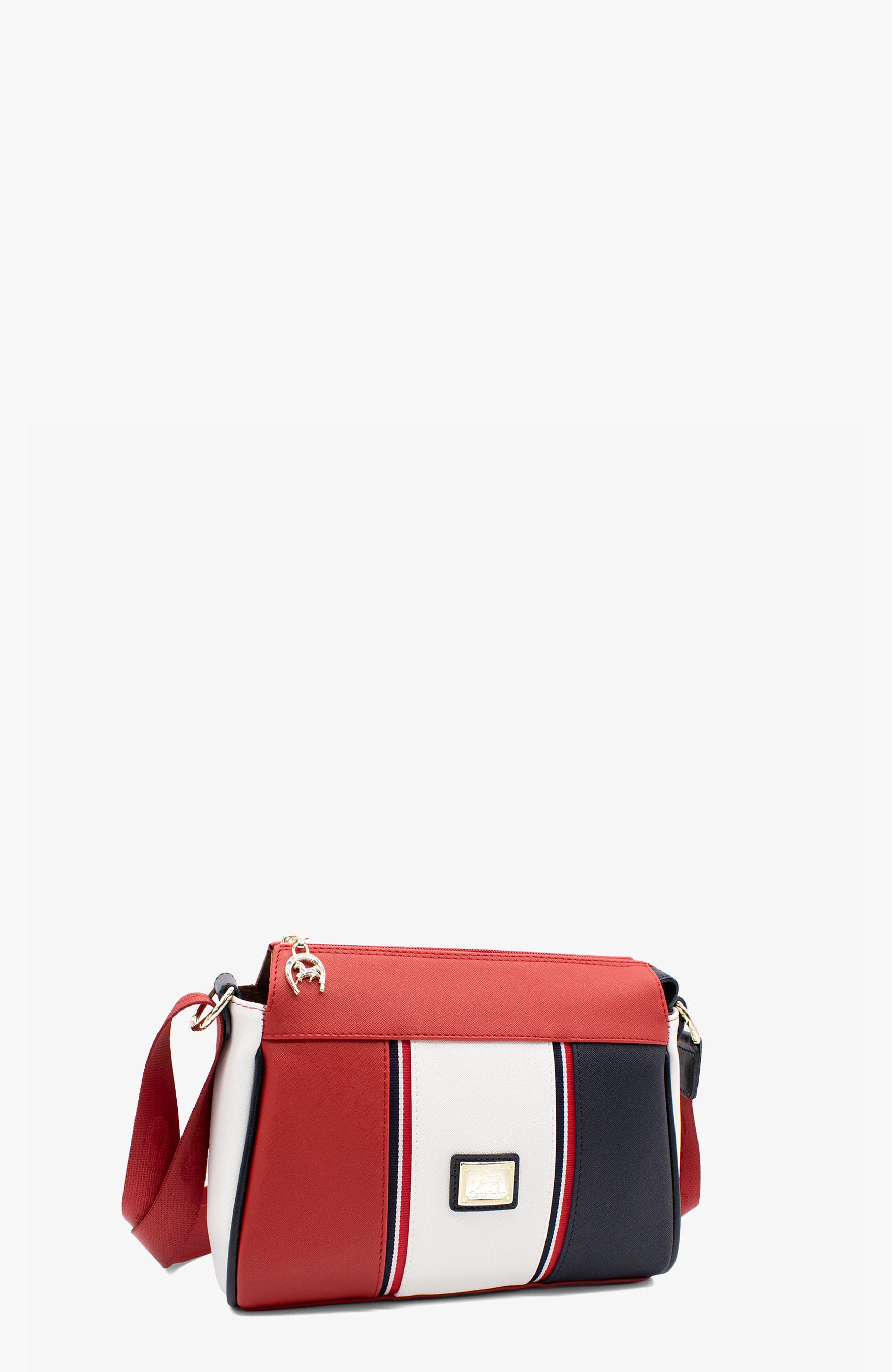 Nautical 344 Crossbody Bag, Alternate, color, Navy / White / Red