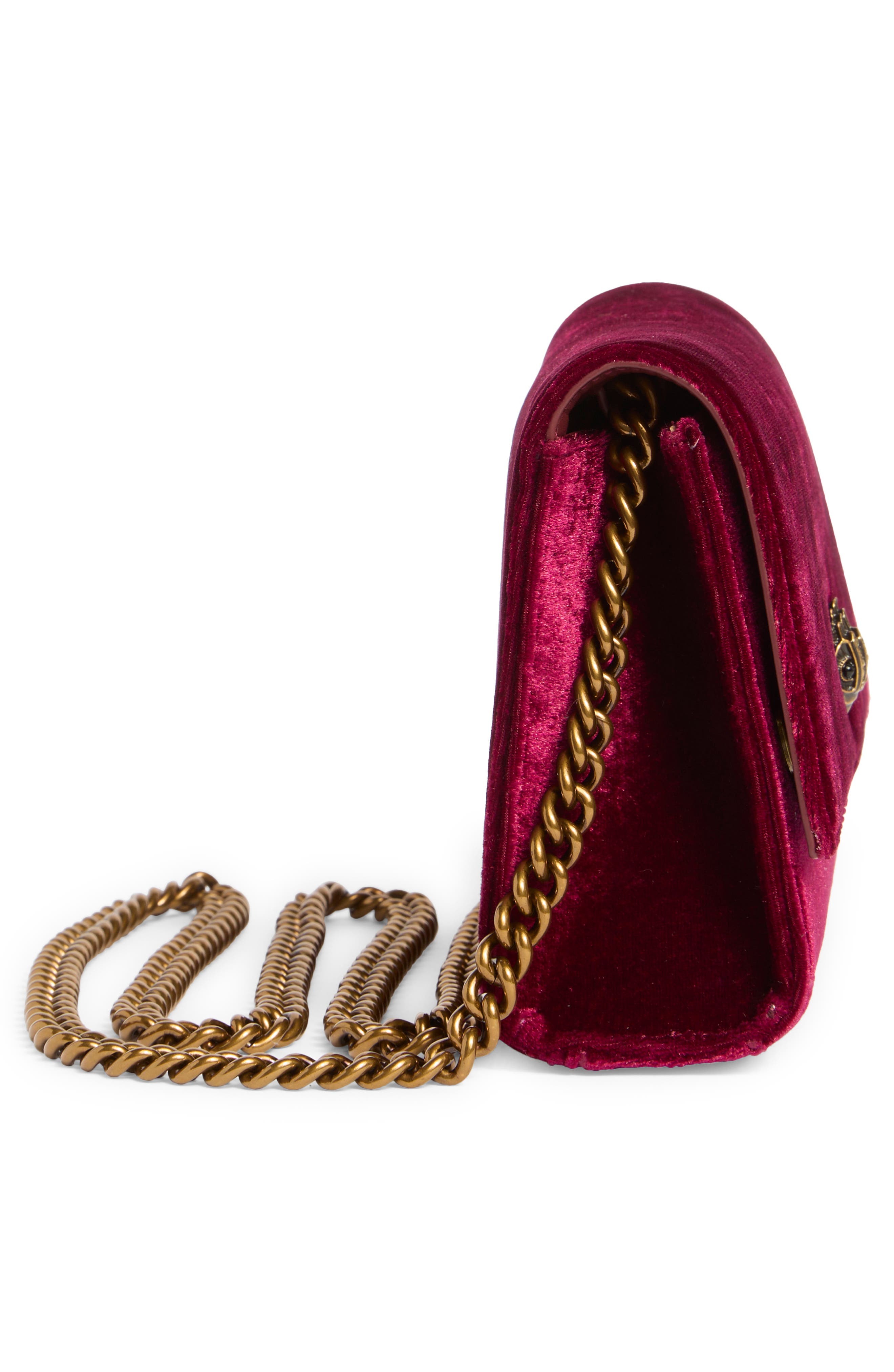 Kurt Geiger London KGL Velvet Clutch, Alternate, color, 