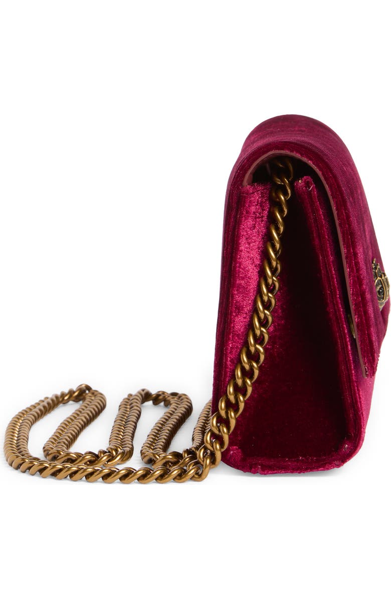 Kurt Geiger London KGL Velvet Clutch, Alternate, color, Medium Red