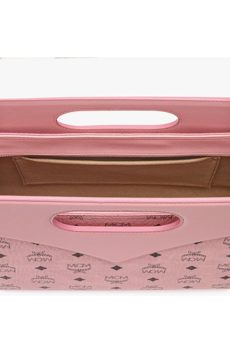 MCM Diamond Bag in Visetos Leather Mix, Alternate, color, Soft Pink
