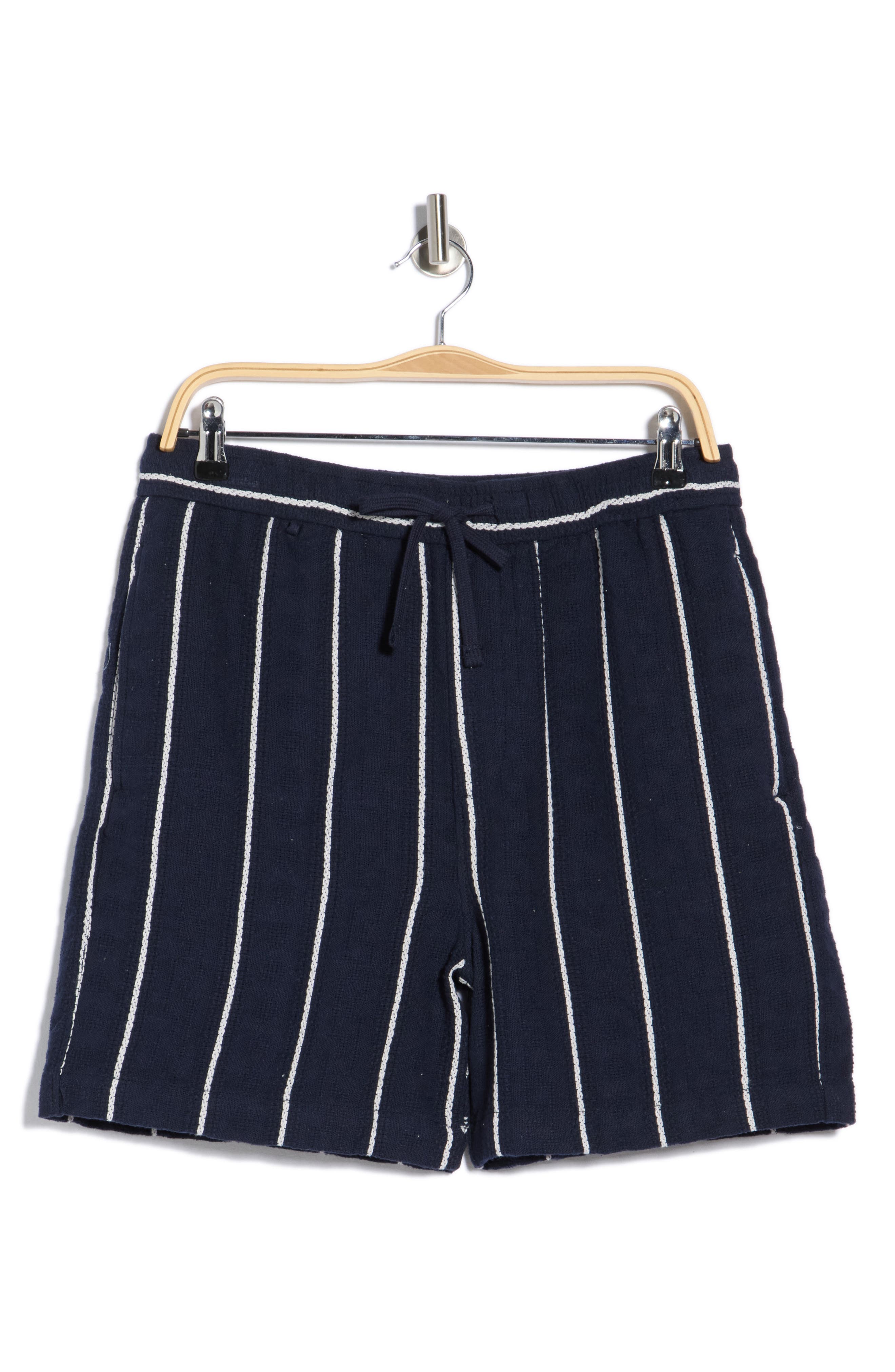 DENIM AND FLOWER Textured Drawstring Shorts