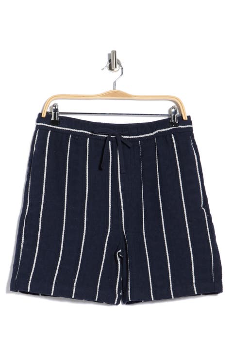 Textured Drawstring Shorts
