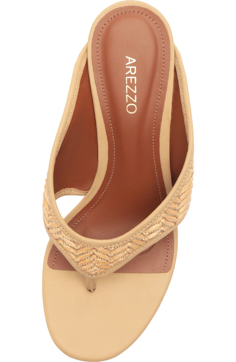 Arezzo Sara Wedge Flip Flop, Alternate, color, Natural/ Verano