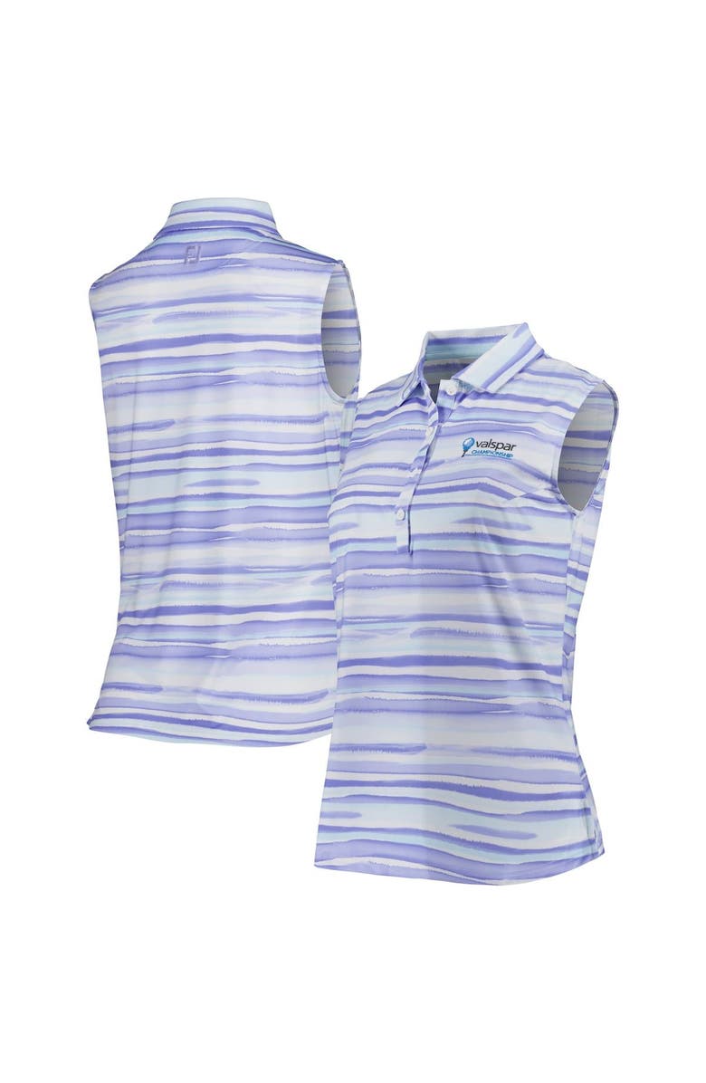FOOTJOY Women's FootJoy Purple 2022 Valspar Championship Essential Sleeveless Polo, Alternate, color, 