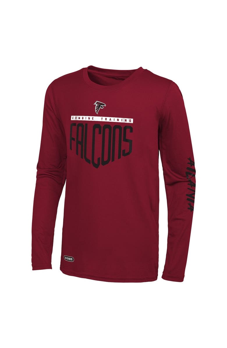 Outerstuff Men's Red Atlanta Falcons Impact Long Sleeve T-Shirt, Main, color,