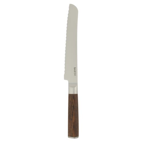 Babish Bread Knife High Carbon 1.4116 German Steel Serrated Knife With Pakka Wood Handle In Brown