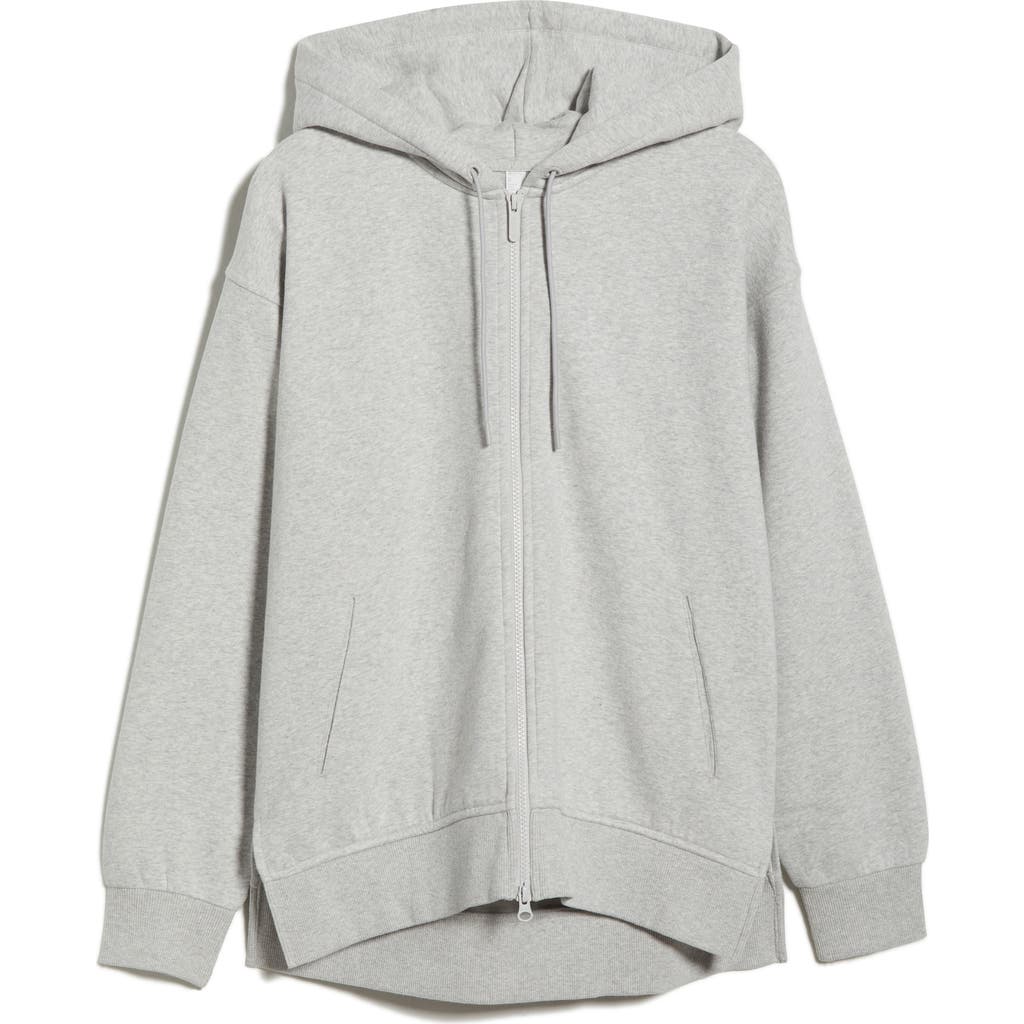 Zella Ultracozy Cloud Fleece Full Zip Hoodie In Gray