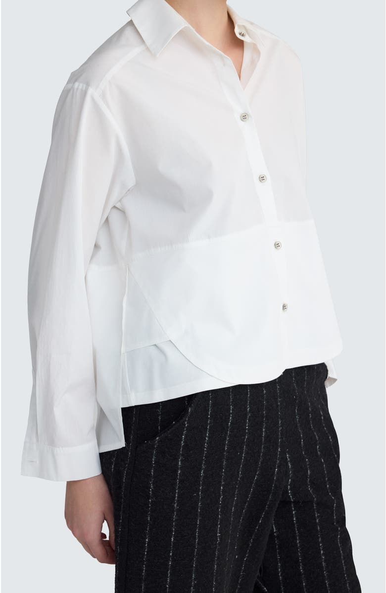 LUUKAA Liora Poplin Shirt-Blouse, Alternate, color, Ecru