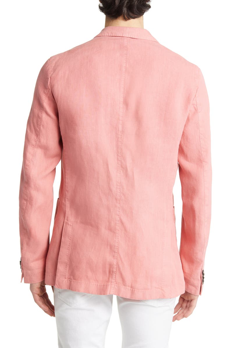 BOSS Hanry Slim Fit Linen Sport Coat, Alternate, color, Open Pink