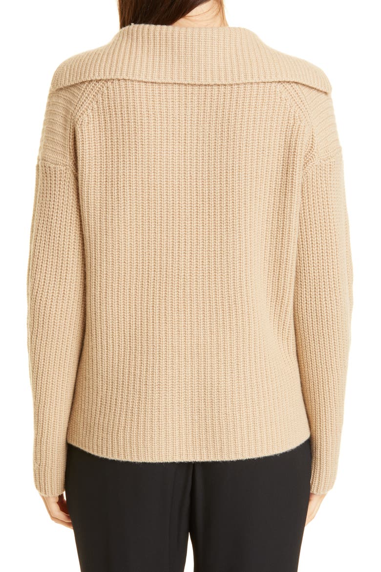 Collared Wool & Cashmere Sweater, Alternate, color, FAUNA