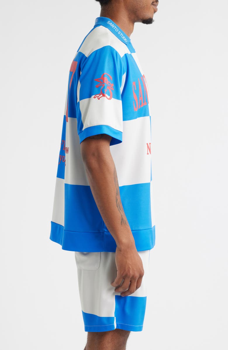 SANTO STUDIO Newport Beach Club Soccer Jersey, Alternate, color, Blue