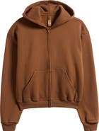 SKIMS Cotton Fleece Blend Classic Zip-Up Hoodie