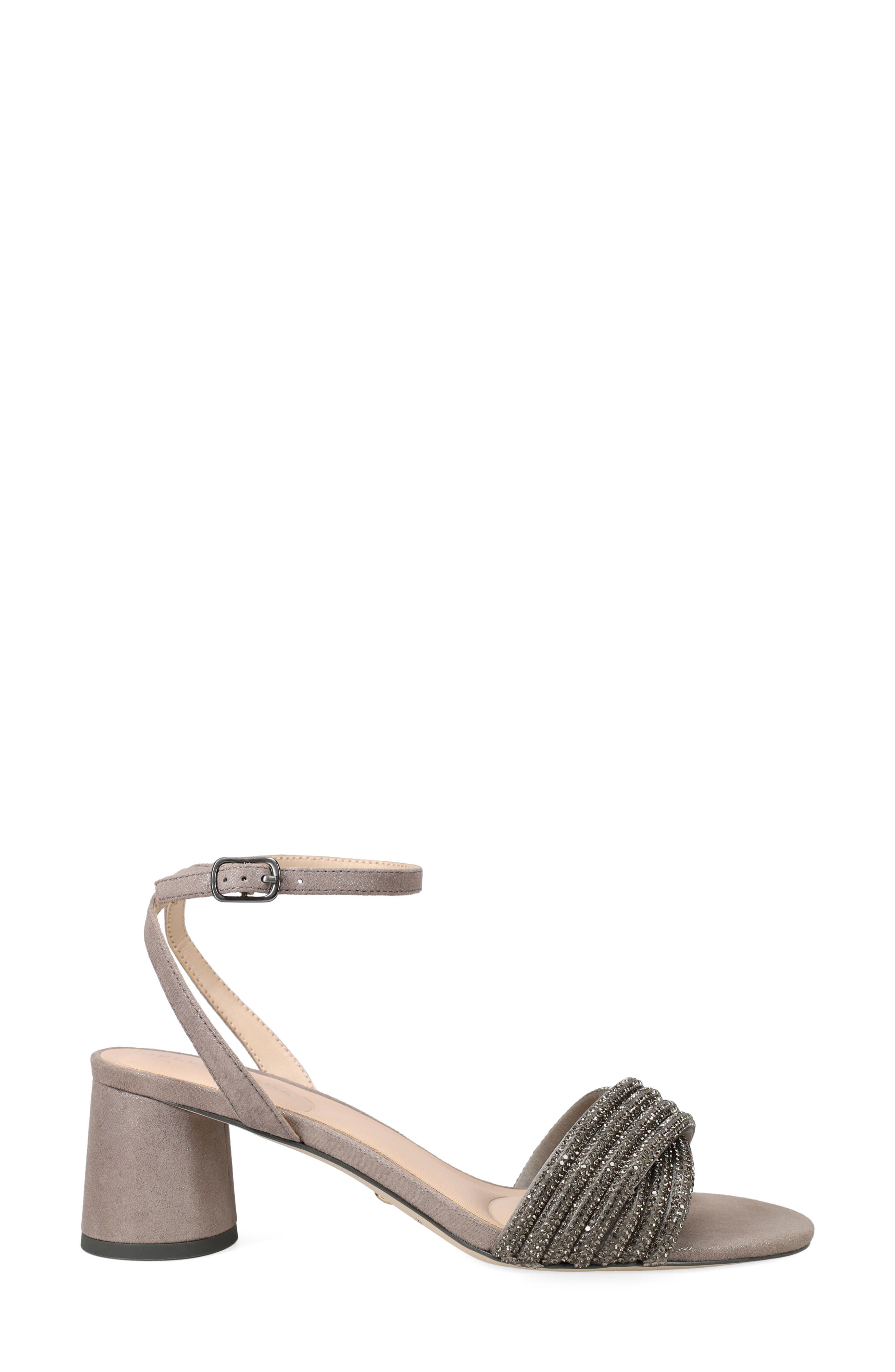 Pelle Moda Noli Ankle Strap Sandal, Alternate, color, Pewter