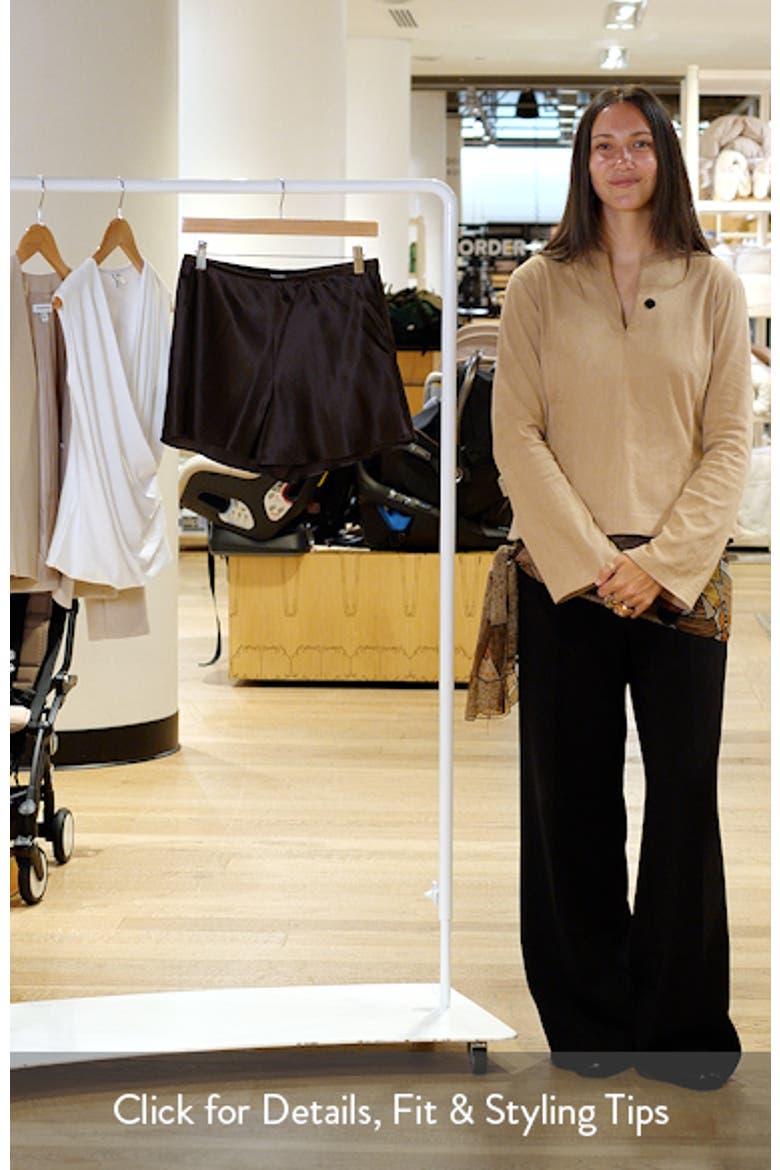 Gale Silk Shorts video