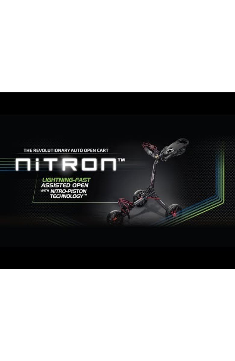 BAG BOY Nitron Auto-Open Pushcart, Alternate, color, Black/Red