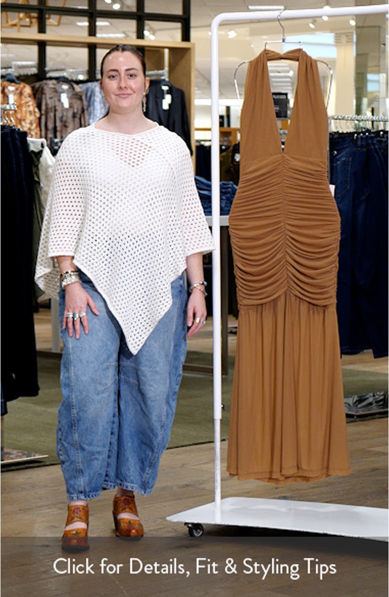 Sephera Halter Neck Mesh Midi Dress, sales video thumbnail