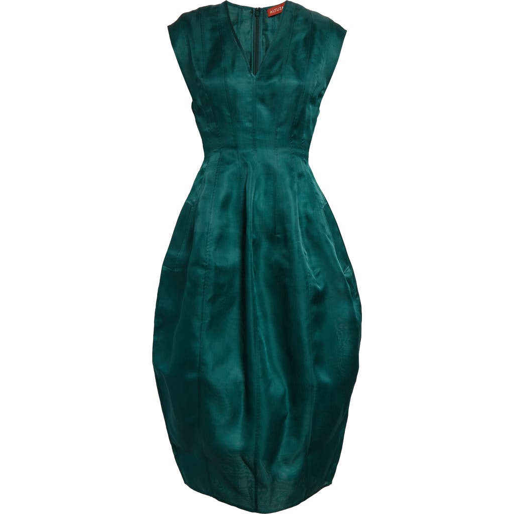 Altuzarra Bichette Paneled Cap-sleeve Midi Dress In Monstera