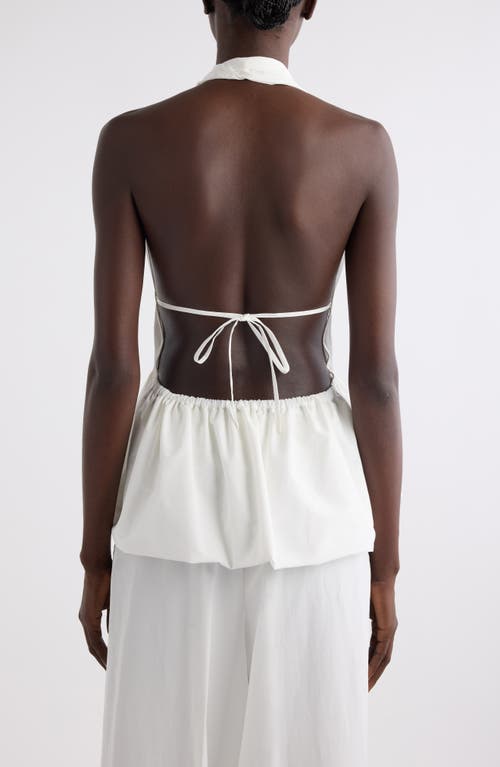 Dries Van Noten Ceana Halter Peplum Top