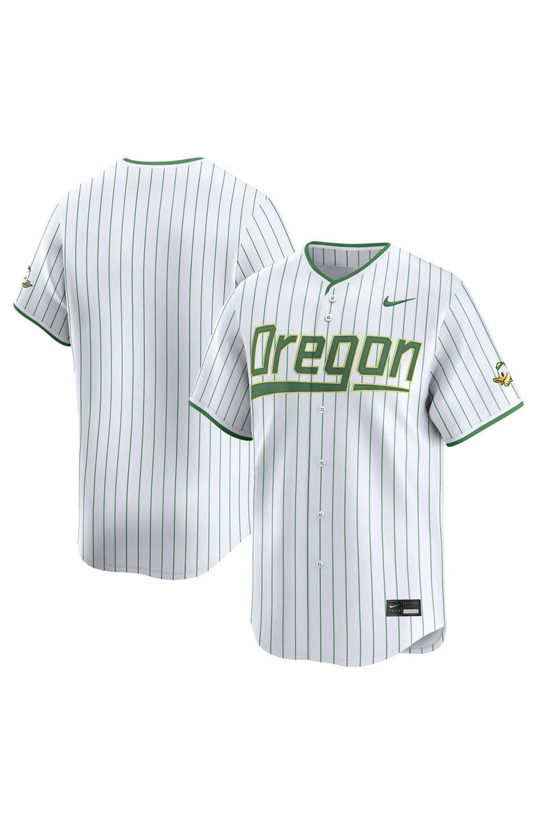 Nike Men's Nike White Oregon Ducks College Limited Baseball Jersey, Alternate, color, 