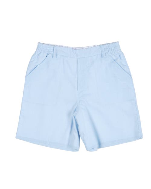 Florence Eiseman Linen Look Short In Light Blue