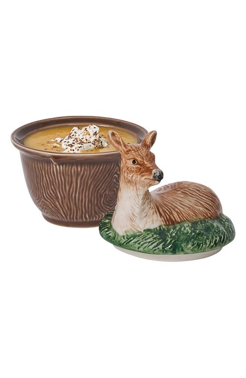 Juliska Forest Walk Deer Bowl With Lid In Multi
