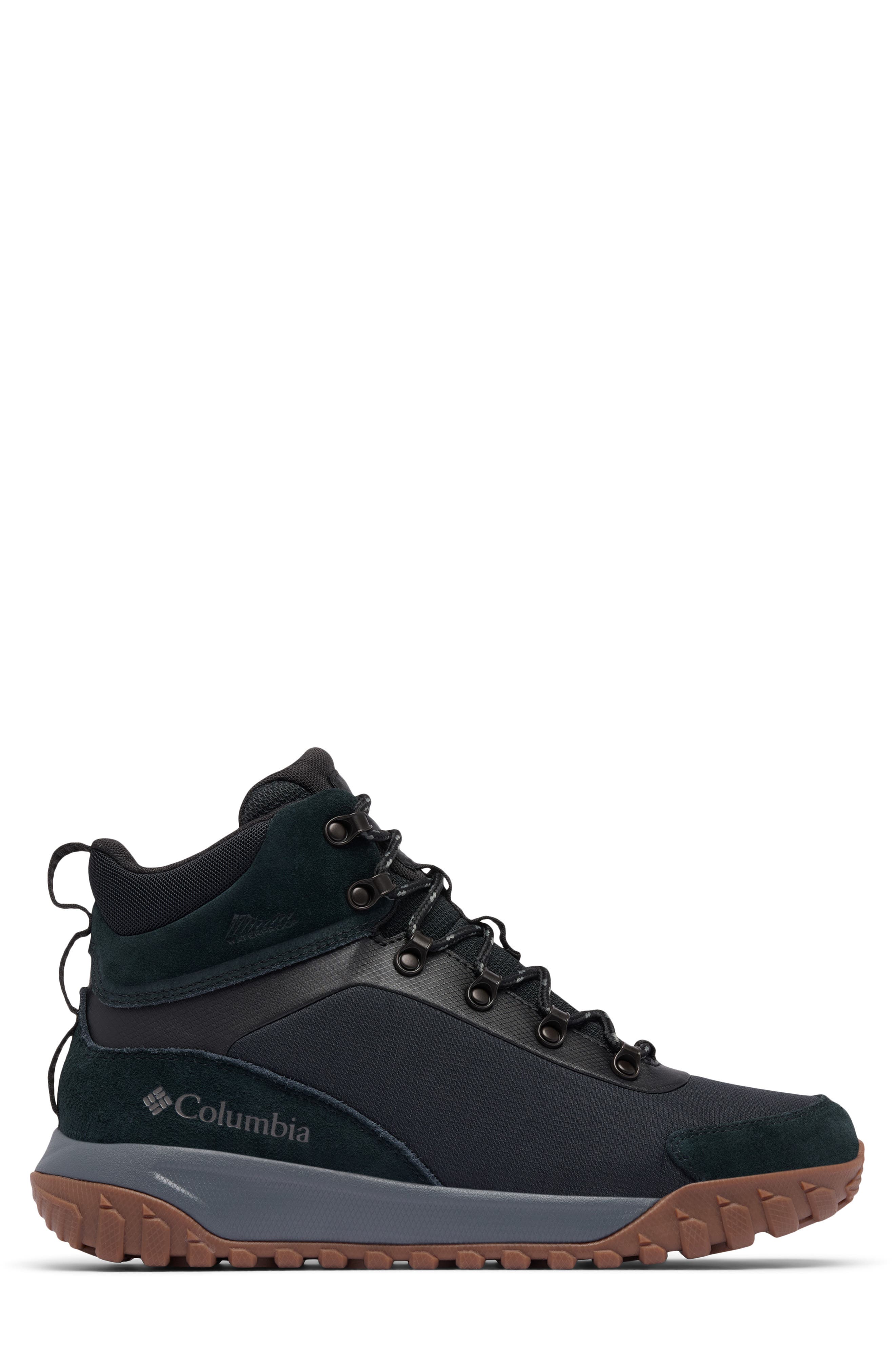 Columbia Burnsider<sup>™</sup> Waterproof Hiking Boot, Alternate, color, Black/ City Grey