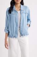 CITY BLUES Zip Front Shirt Jacket
