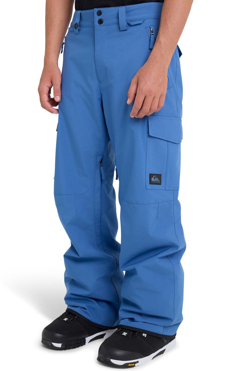 Quiksilver Porter Waterproof Snow Pants, Alternate, color, True Navy