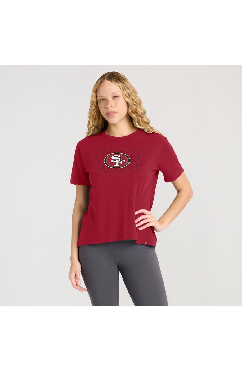 FANATICS Women's Fanatics Scarlet San Francisco 49ers Line Em Up T-Shirt, Alternate, color, Scarlet