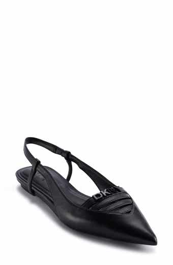 DKNY Mikado Slingback Pointed Toe Flat