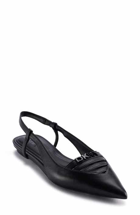DKNY Mikado Slingback Pointed Toe Flat