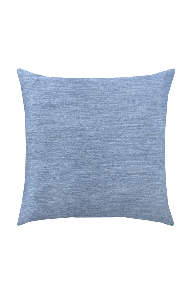 Elaine Smith Nevis panelled dimensional banded Indoor & Outdoor Woven Accent Pillow, Alternate, color, Ocean