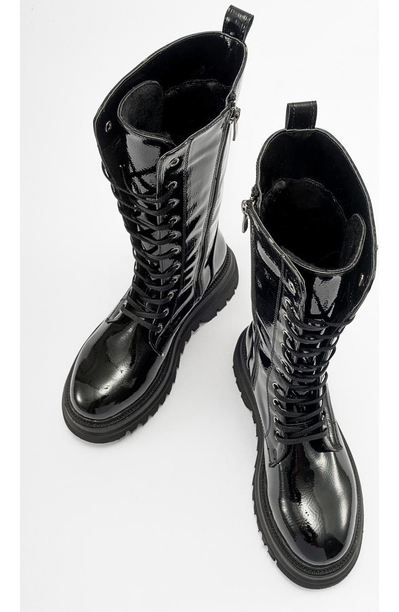 Prologue Shoes Piola Patent Combat Boot, Alternate, color,