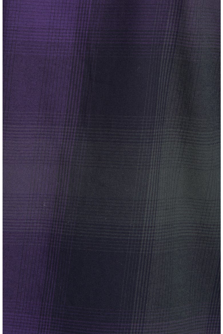 Marco Plaid Flannel Men's Button-Up Shirt, Alternate, color, AMETHYST