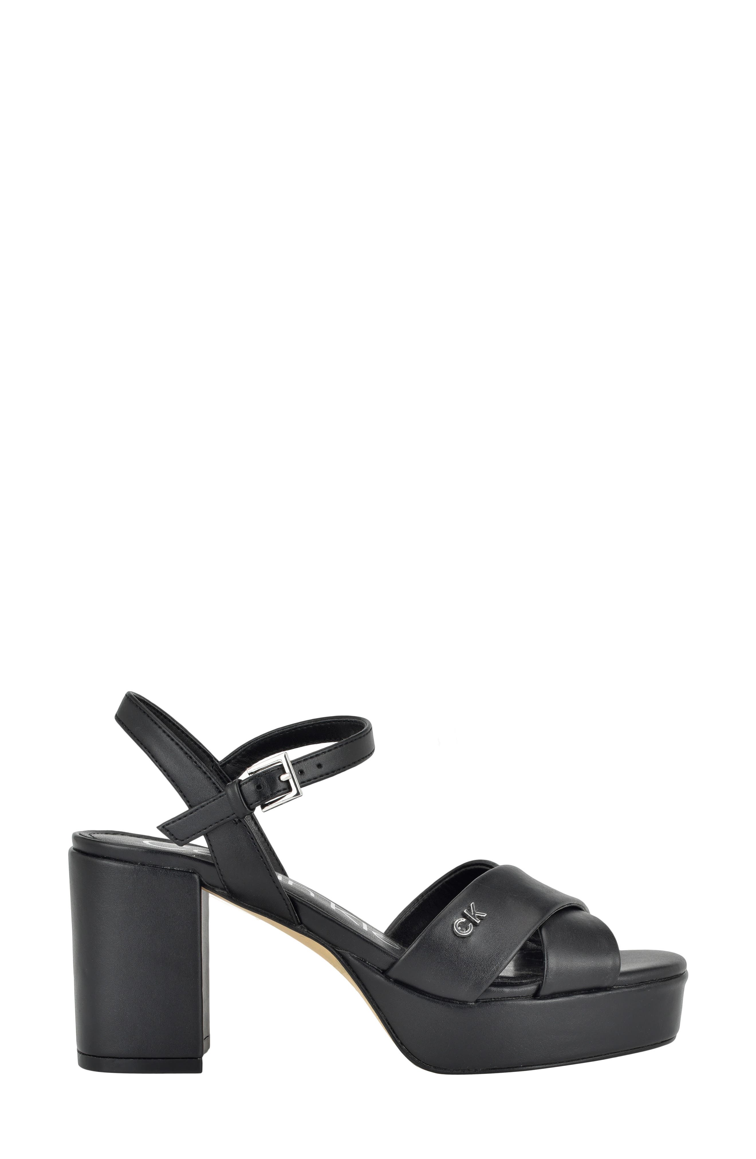Calvin Klein Lorita Block Heel Sandal, Alternate, color, 