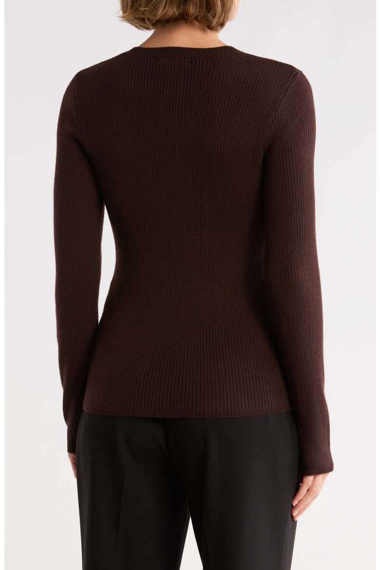 Annalise Crewneck Sweater, Alternate, color, ESPRESSO