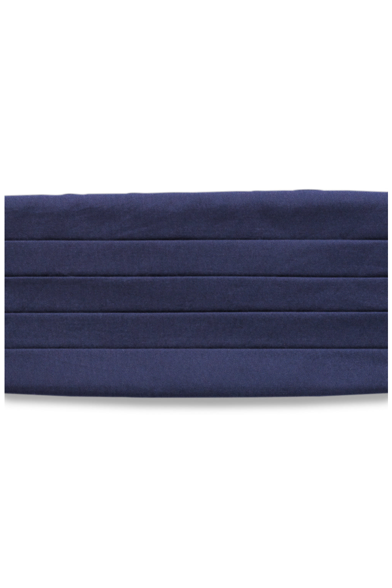 Navy Charmeuse Silk Woven Cummerbund, Main, color, Navy