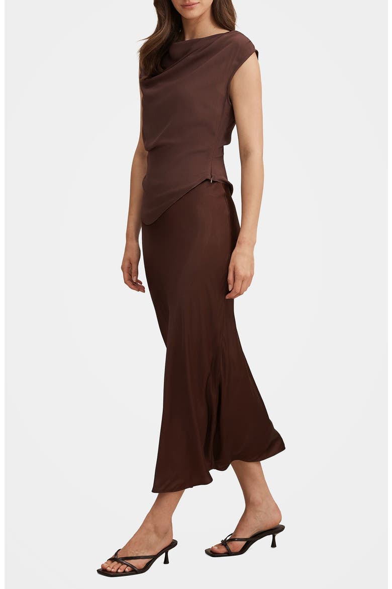 Aurora 2-Piece Maxi Dress, Alternate, color, CHOCOLATE