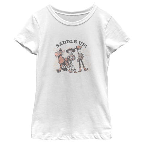 Girl's Toy Story 5 Saddle Up Western Friends  Graphic T-Shirt