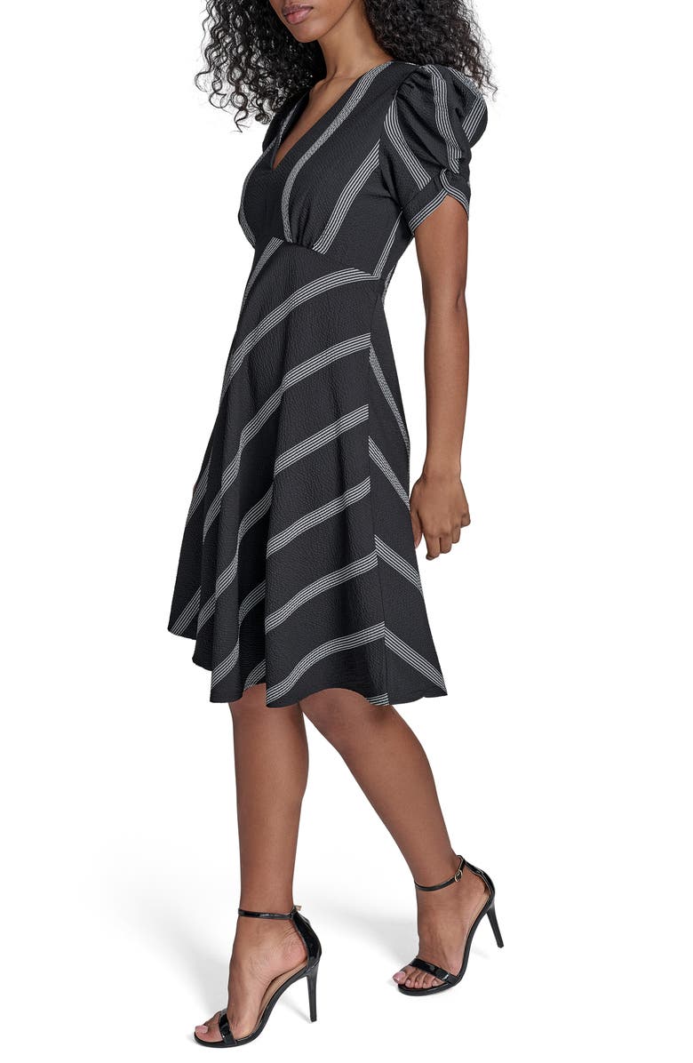 Calvin Klein Stripe Gauze Minidress, Alternate, color, 