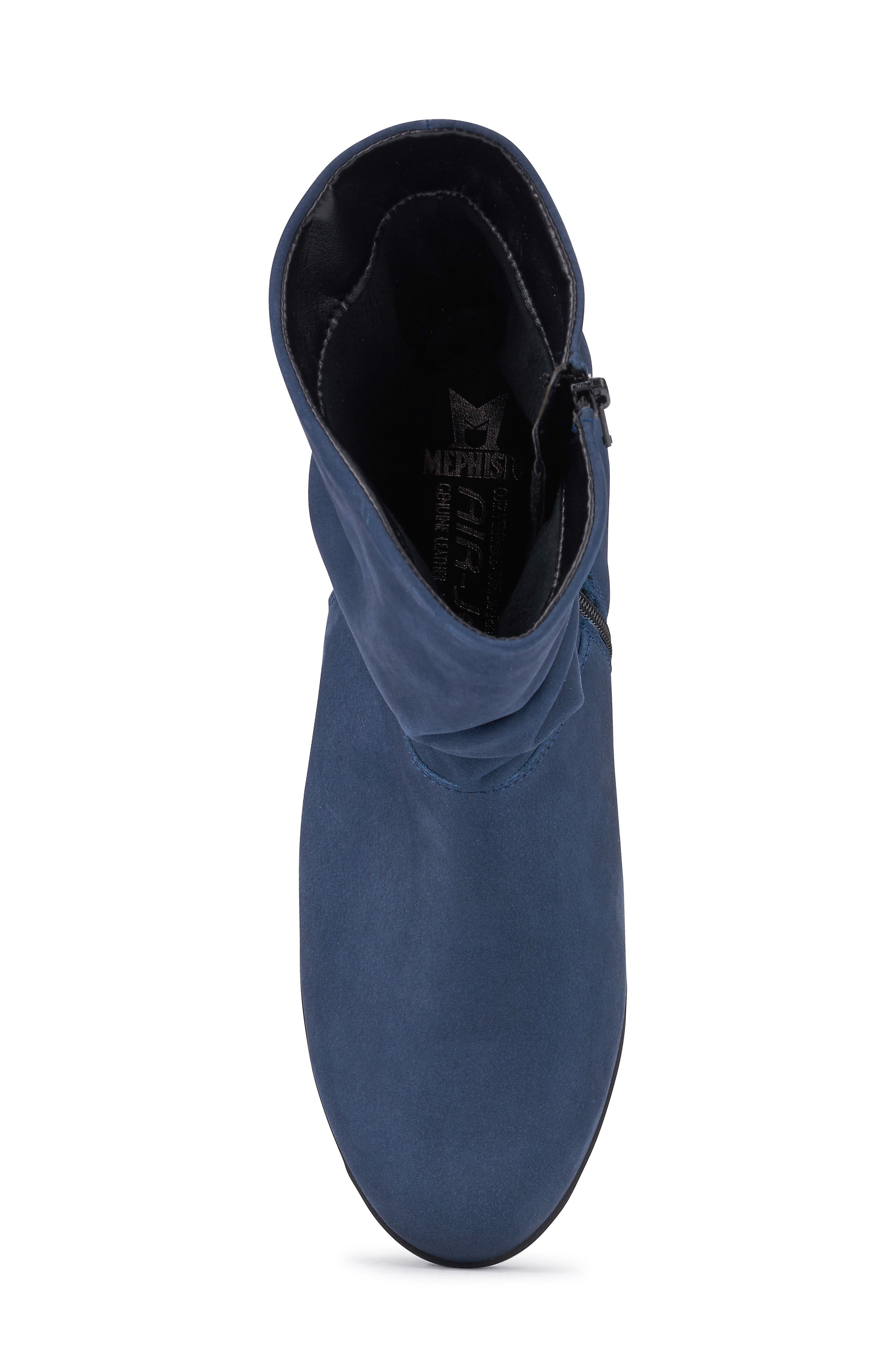 Agatha Bootie, Alternate, color, JEANS BLUE LEATHER