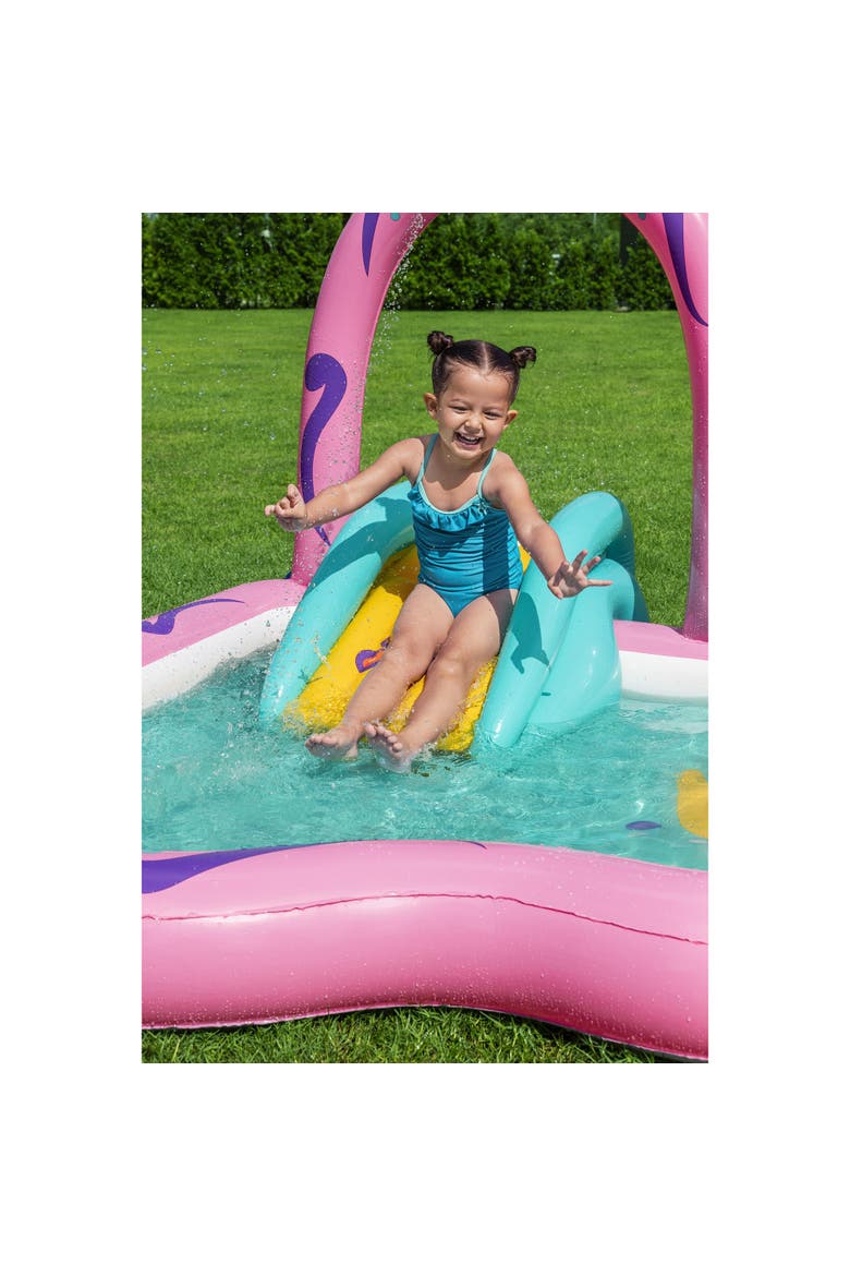 Inflatable Water Play Center & Pool, Butterfly Wonder, Alternate, color, Multicolored