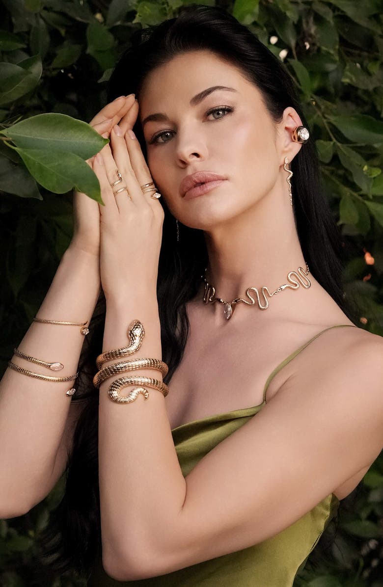 Ettika Serpentina Cuff, Alternate, color, Gold