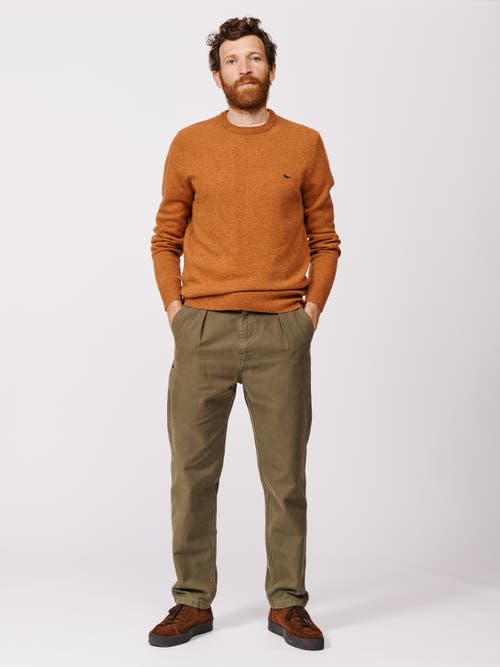 Aubin Westbourne Crew Neck Sweater In Gold