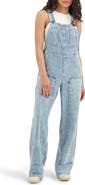 Lee Pinstripe Relaxed Denim Overalls
