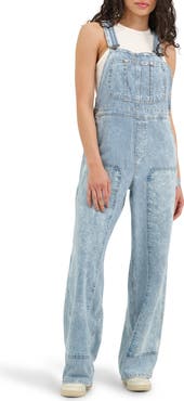 Lee Pinstripe Relaxed Denim Overalls