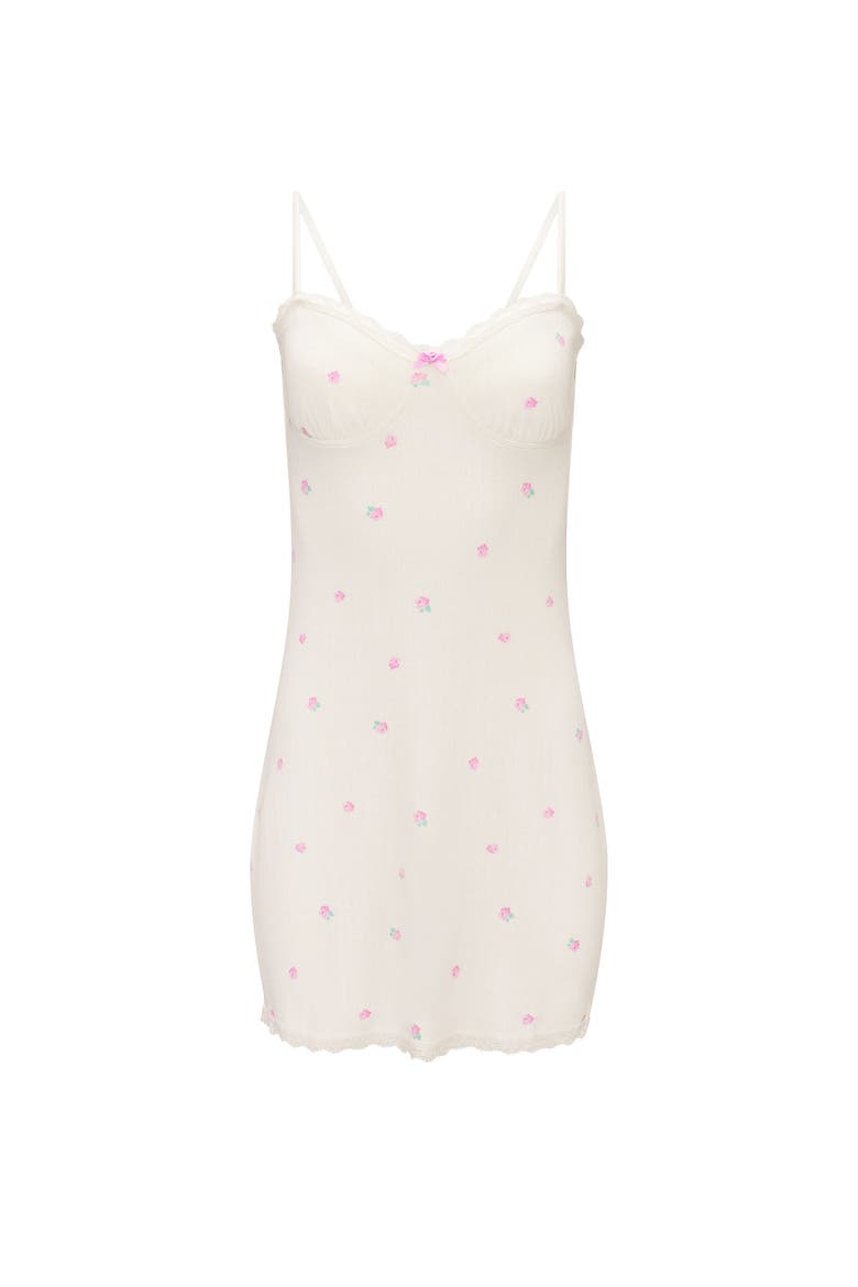 Emmy Slip, Alternate, color, Floral beige