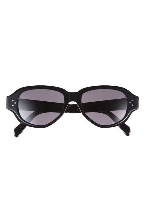 3 Dots 52mm Round Sunglasses