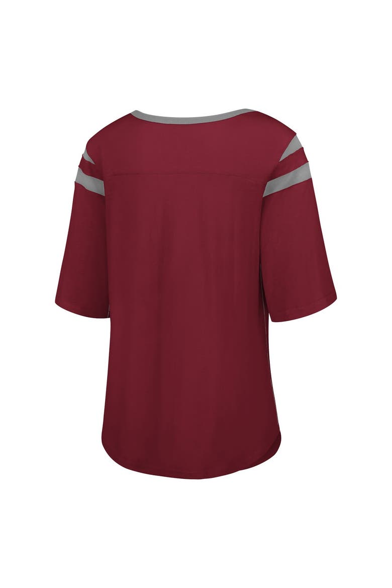 Women's G-III 4Her by Carl Banks Crimson Alabama Crimson Tide Plus Size Linebacker Half-Sleeve T-Shirt, Alternate, color, Crimson