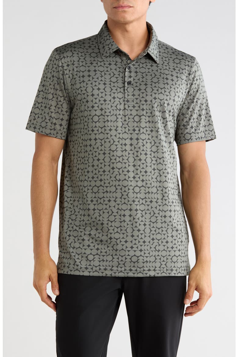 Featherweight Caves Polo, Main, color, DARK OLIVE